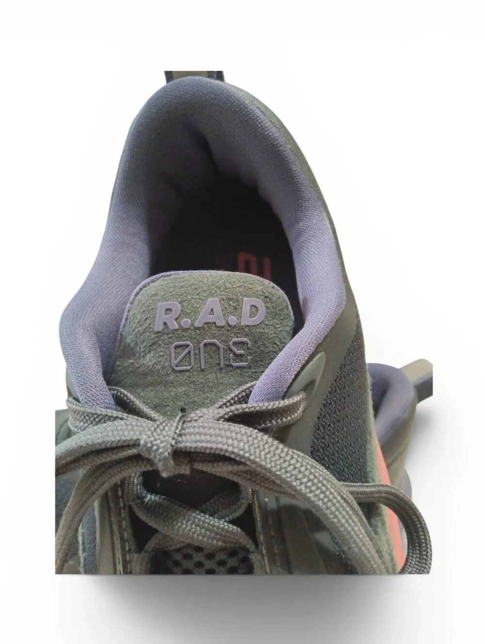 R.A.D. One Global Women's Athletic Sneakers in Grey and Coral Accent